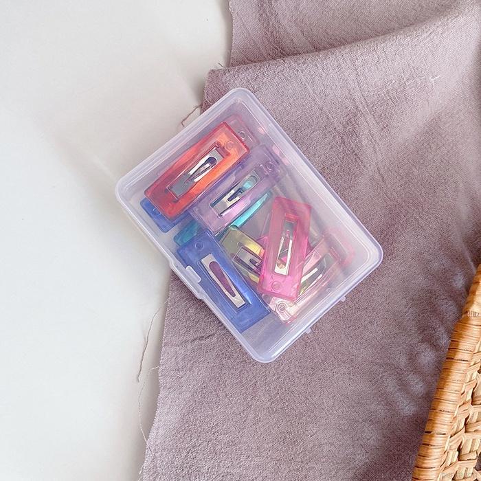 Set 10 kẹp tóc BB màu sắc ngọt ngào dễ thương cho bé gái