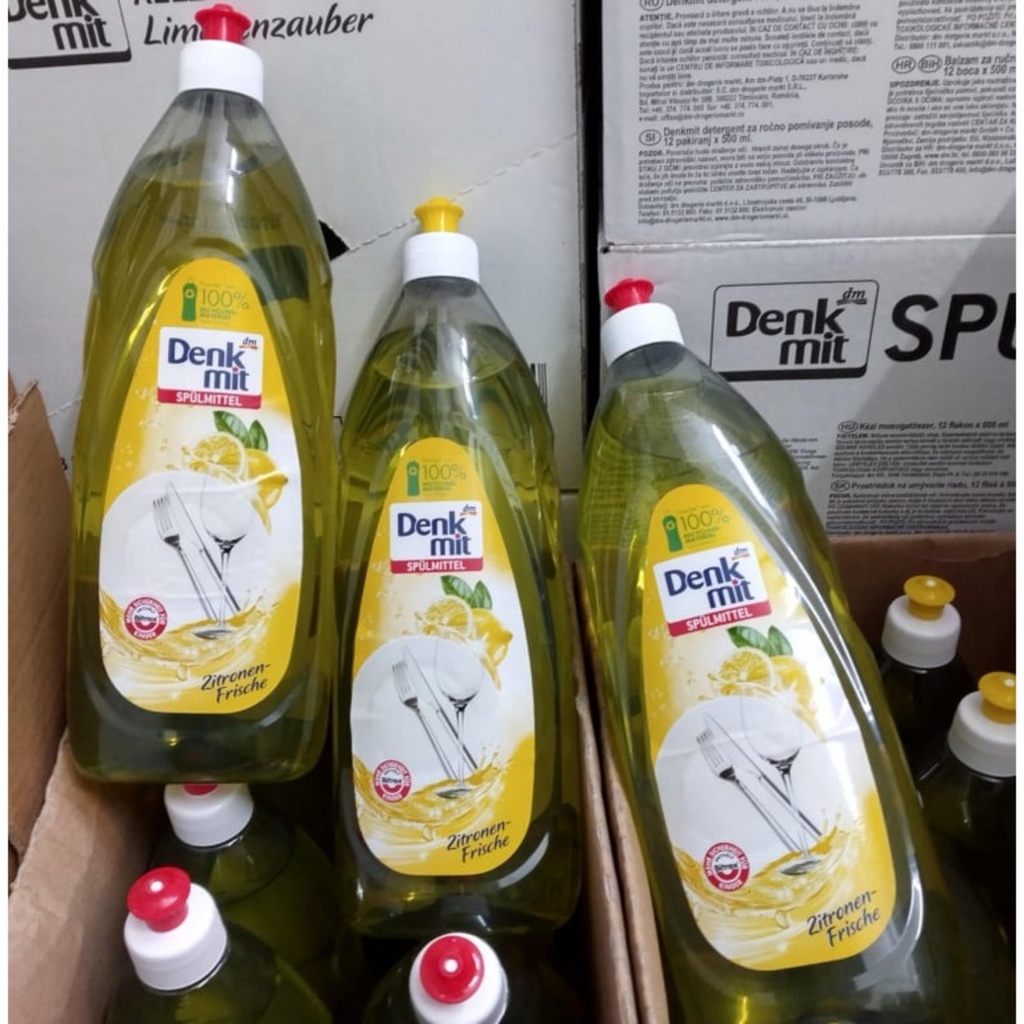 Nước rửa chén bát Denkmit hương chanh tươi dung tích 1 lít