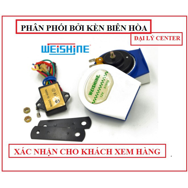 freeship 40k ] Còi ngân 8 âm xe máy , xe điện và xe oto Weshine [ giá 1 cặp ] Ct8