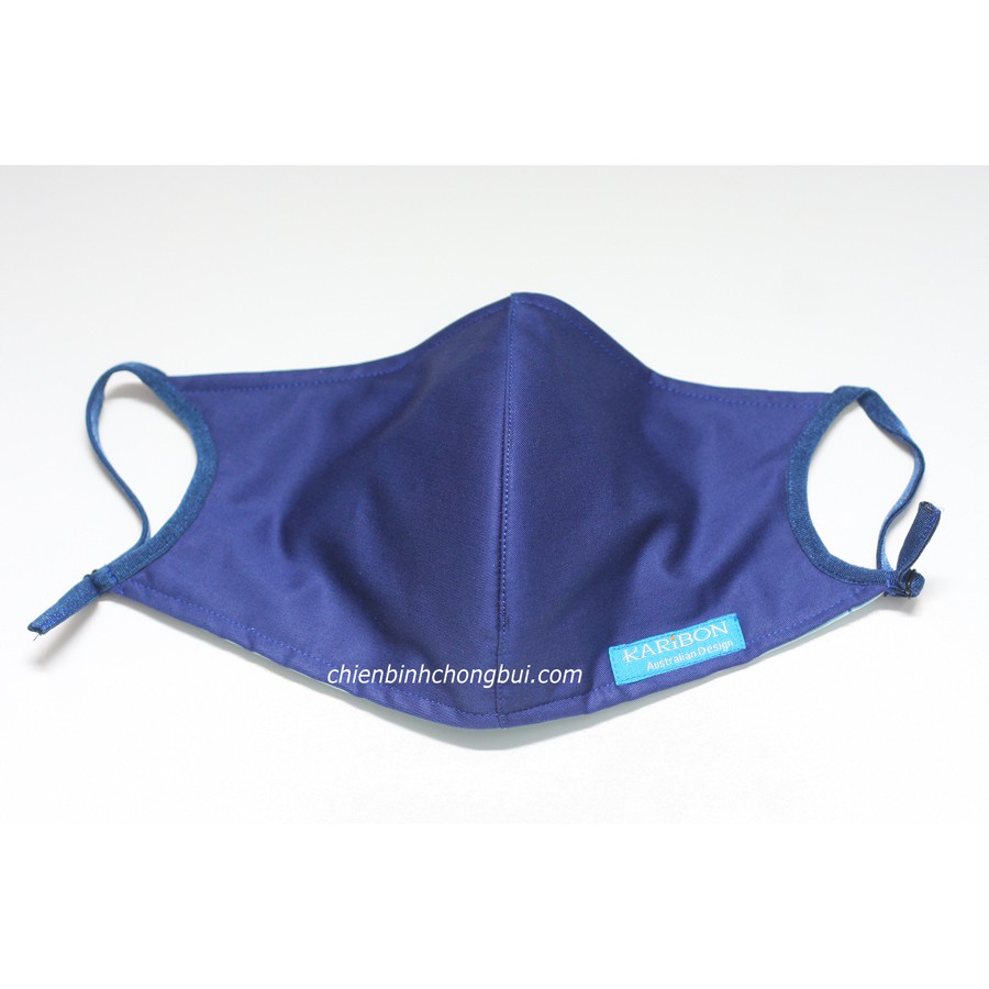 Khẩu trang vải 8 lớp Karibon Cotton có than hoạt tính, lọc bụi PM2.5