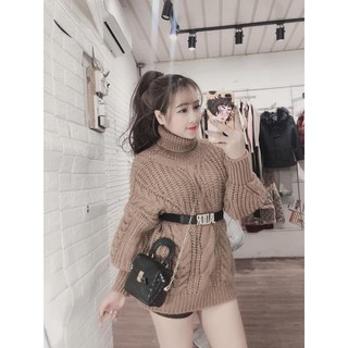 [Free Ship] Áo Len Form Rộng Phong Cách Hàn Quốc Cá Tính Trẻ Trung _ phối đồ sang chảnh