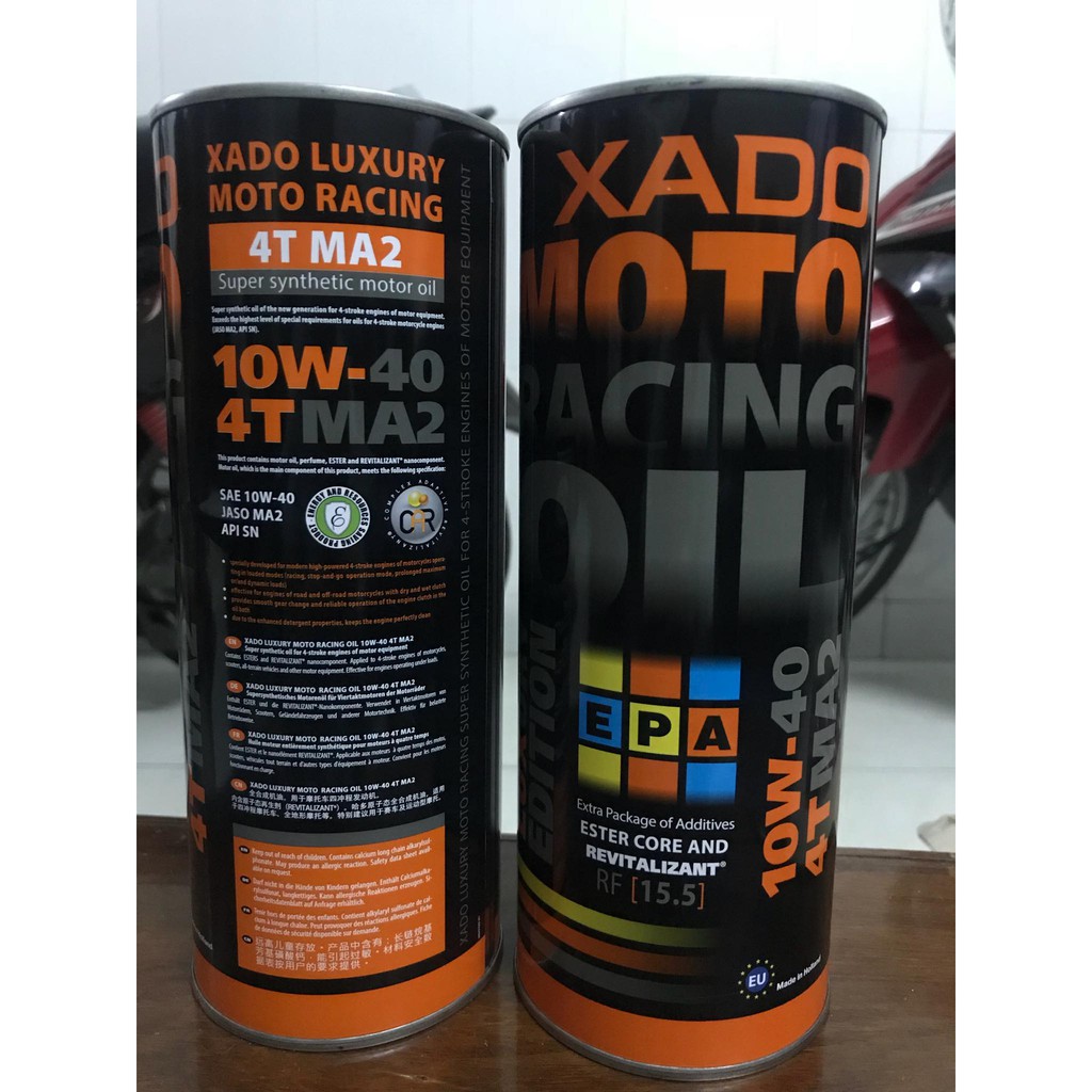 Nhớt Xado Moto Racing 10w40 Nhập Từ Hà Lan