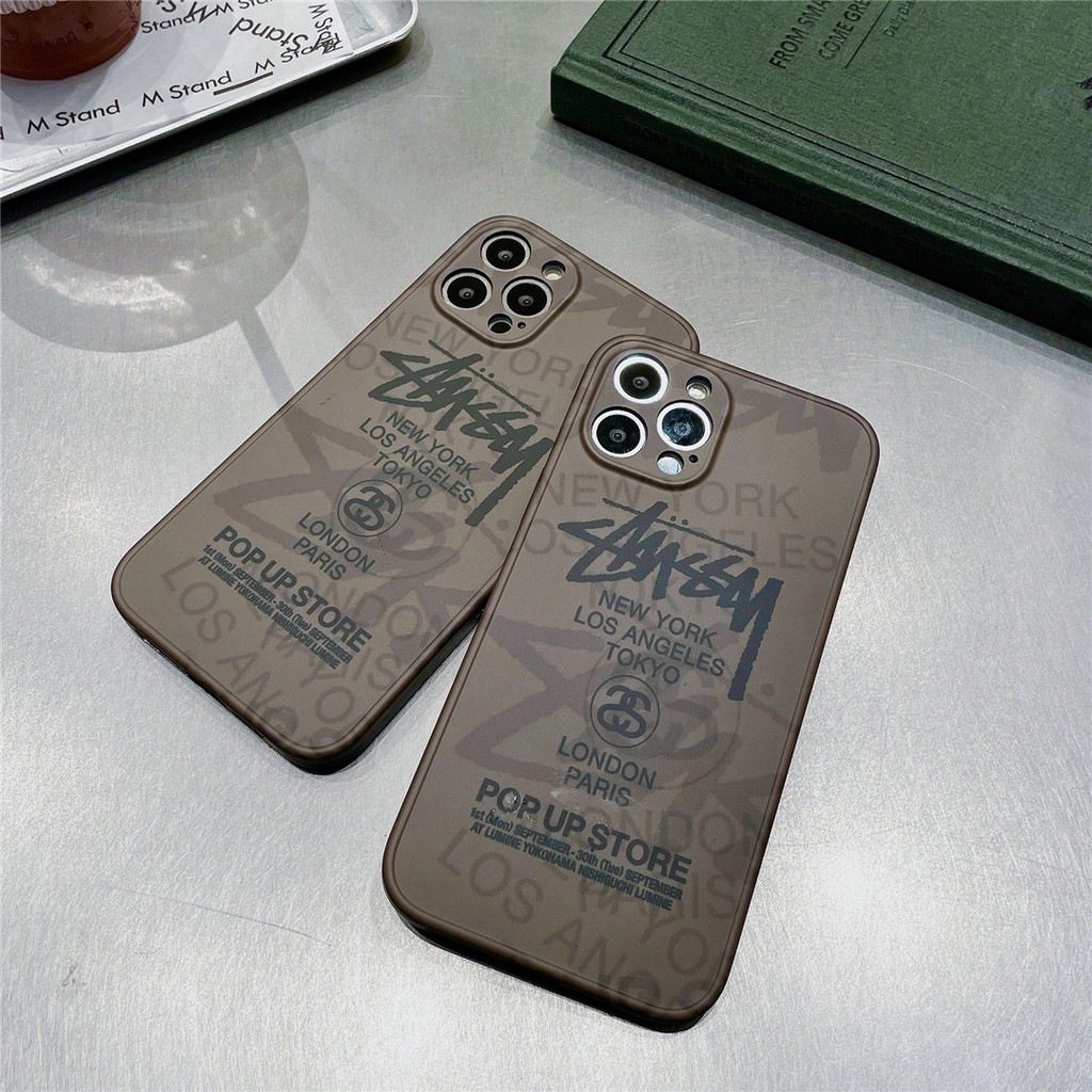 Ốp Điện Thoại Nhựa Mềm Họa Tiết Stussy Cá Tính Cho iPhone14 13 12 mini 11 PRO MAX 6 / 6s 7 / 8plus SE2 X / XS XR XSMAX #Hg4197