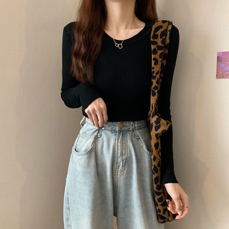 [MURIOKI] Áo Sweater Cổ Tròn Thắt Nút Thời Trang Mùa Thu Mới 2022 Cho Nữ