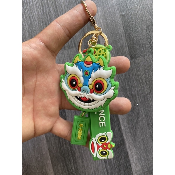 Móc khoá sư tử, con lân may mắn.