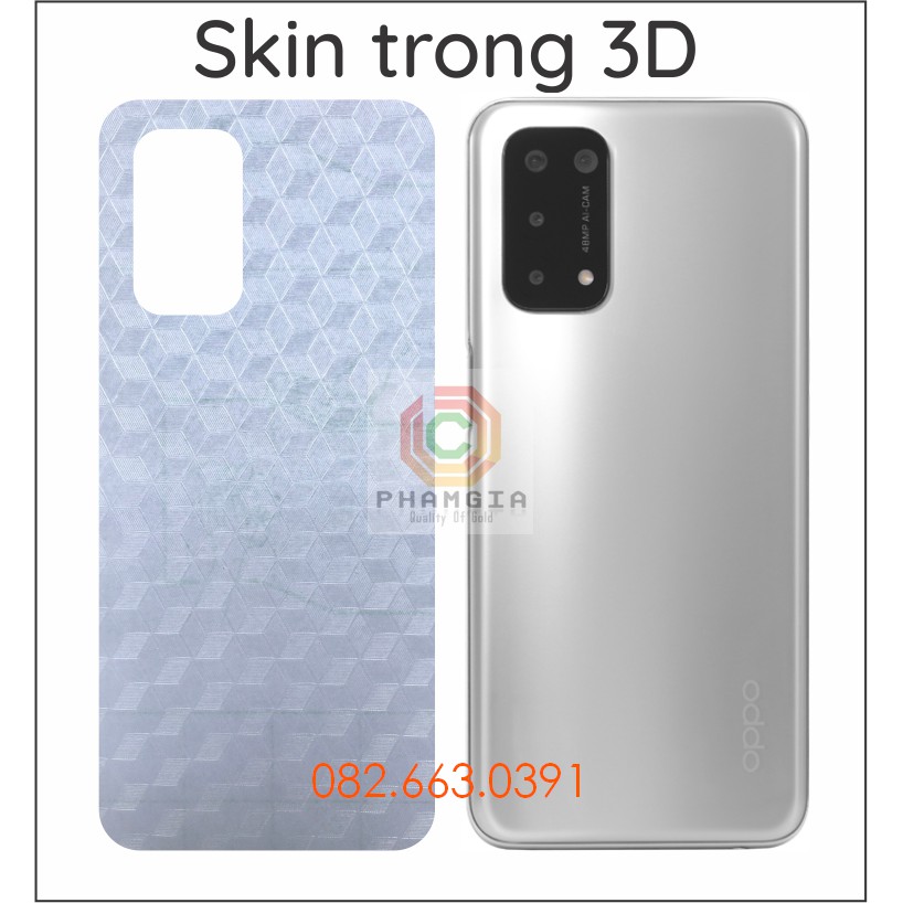 Miếng dán mặt lưng Skin carbon Oppo A74 5G / 4G