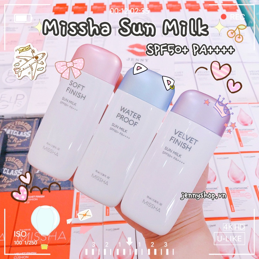 Kem Chống Nắng Dạng Sữa Missha Sun Milk SPF50+/PA+++ 70ml