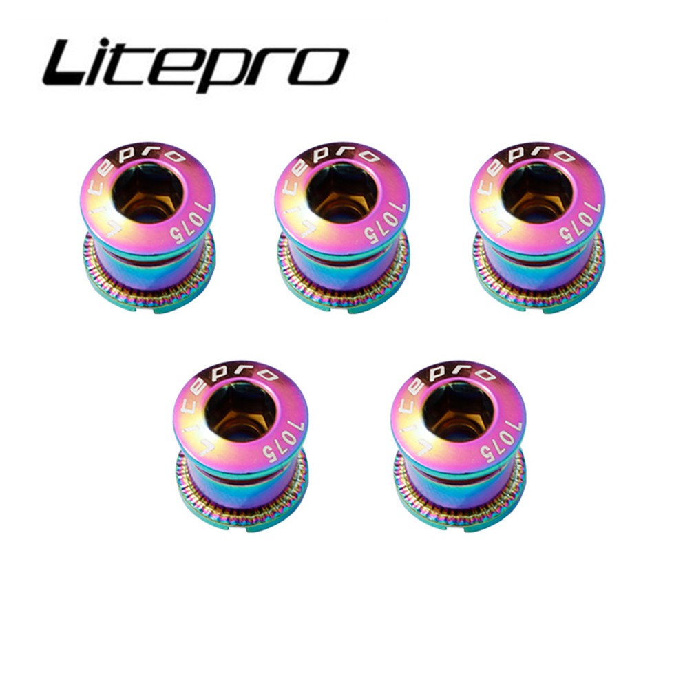 Ốc Vít Gắn Đĩa Xích Xe Đạp Leo Núi Litepro Bằng Thép Nhiều Màu Sắc