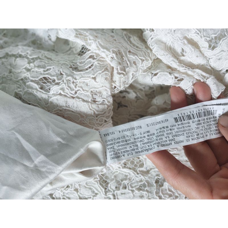 Đầm Zara Màu Kem Sz S Auth