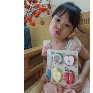 Đồ chơi gỗ sạch, an toàn - trò nấu ăn - cắt hoa quả bằng gỗ