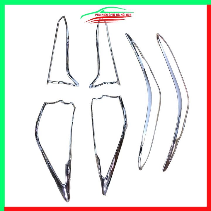 Ốp viền đèn pha hậu mạ crom Fortuner 2021-2022 chống trầy trang trí bảo vệ xe