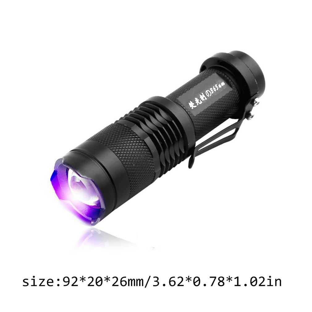 Đèn pin LED UV soi tia cực tím soi tia UV đa năng