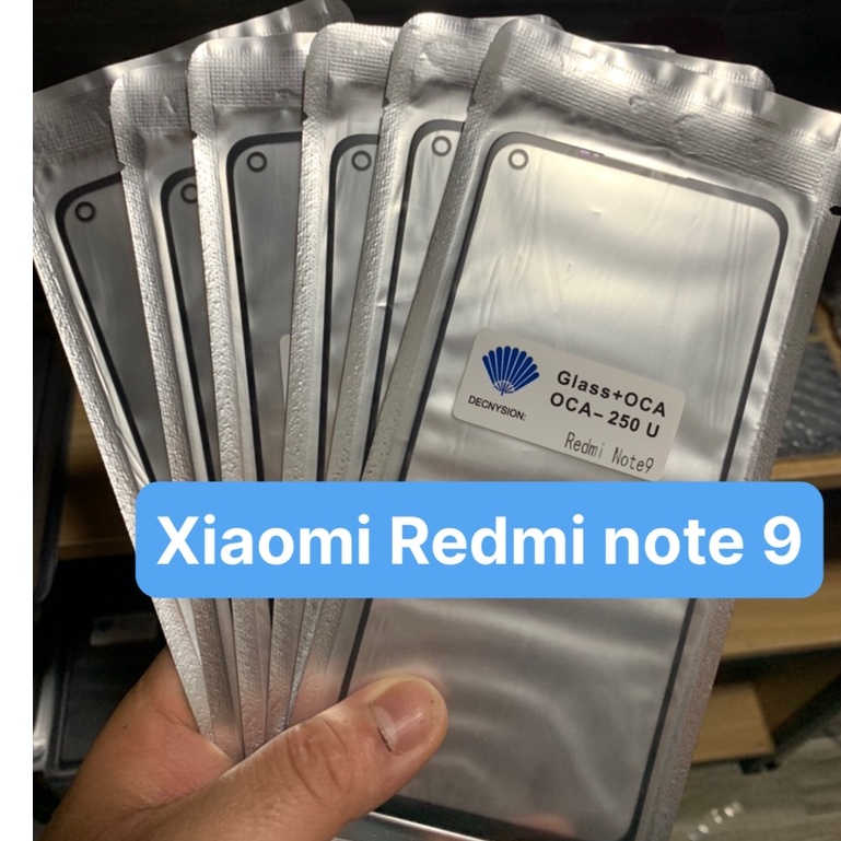 Kính ép màn hình liền keo xiaomi redmi note 9