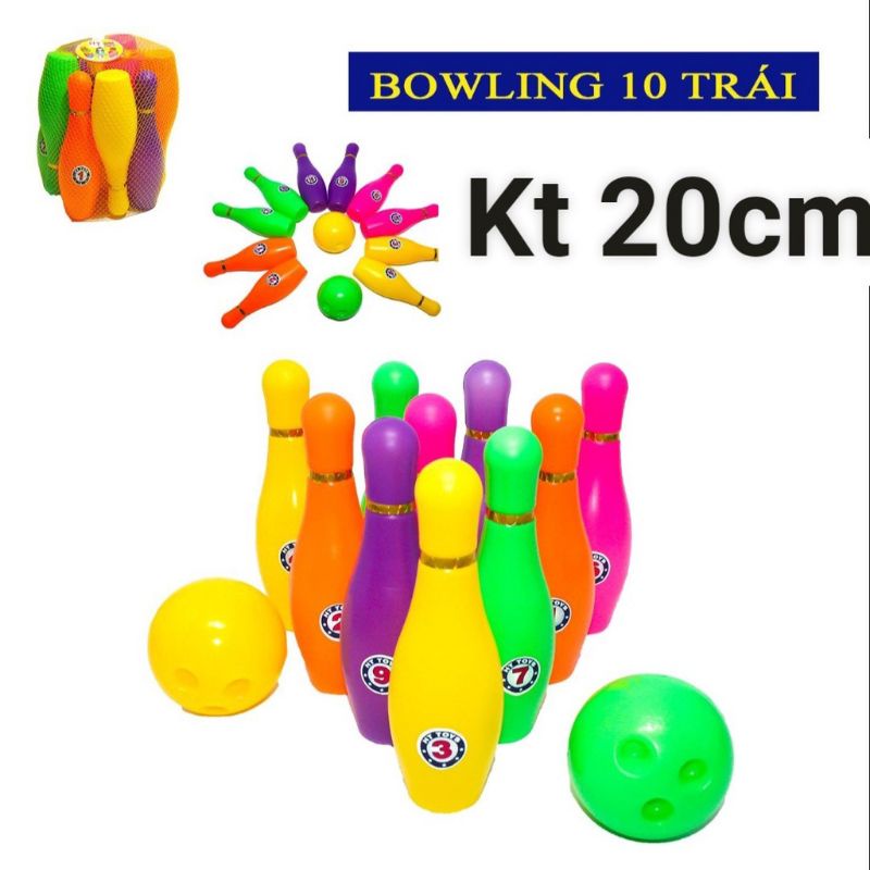 Đồ chơi ném bowling to 3 phân loại,  boling trẻ em vận động thể chât