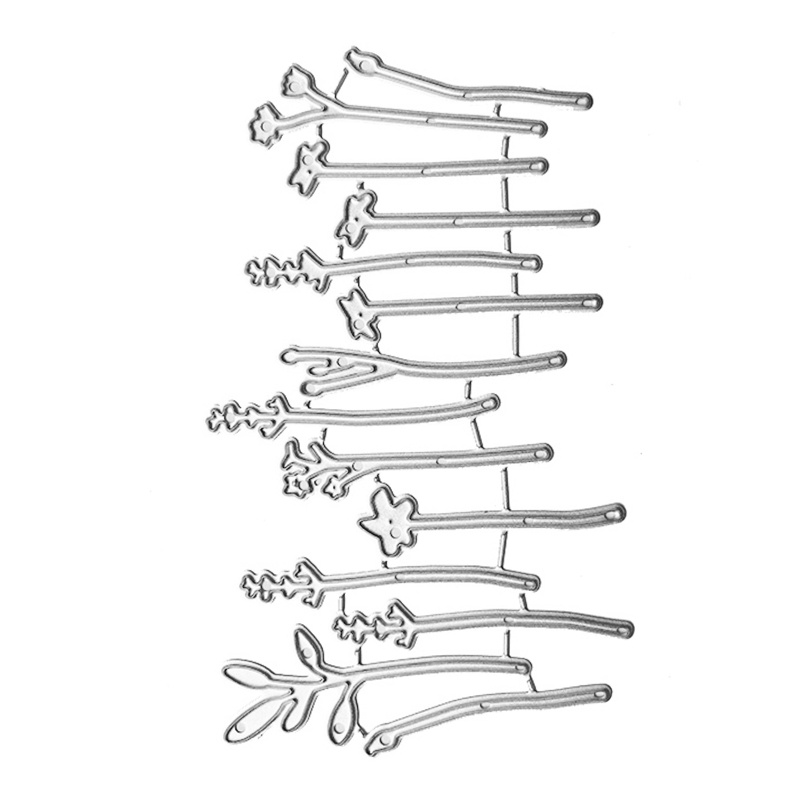 Khuôn Cắt Giấy Kim Loại Hình Hàng Rào Hoa Xinh Xắn