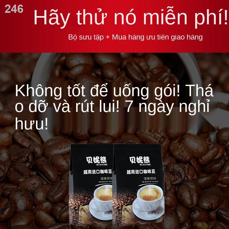 【HOT】Cà phê hạt nhập khẩu từ Việt Nam, đen espresso mới rang, không đường, bột xay chuyên dụng cho quán cafe