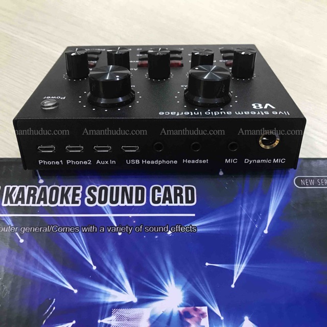 Sound card chỉnh âm V8