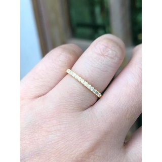 Nhẫn 1 hàng đá 1,5ly (có giấy của tiệm)