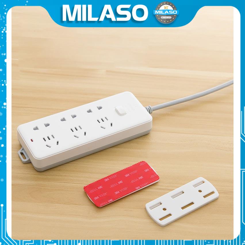 Miếng dán tường MILASO treo ổ điện, bộ phát wifi, hộp đựng giấy ăn, điều khiển đa năng tiện dụng HG-001182