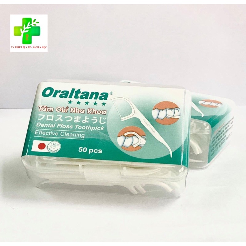 Tăm chỉ nha khoa Oraltana 50 cái 1 hộp - Thưong hiệu TANAPHAR
