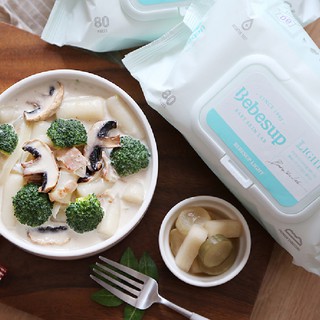 Khăn giấy ướt trẻ em Bebesup Light 80 (80 tờ/gói)
