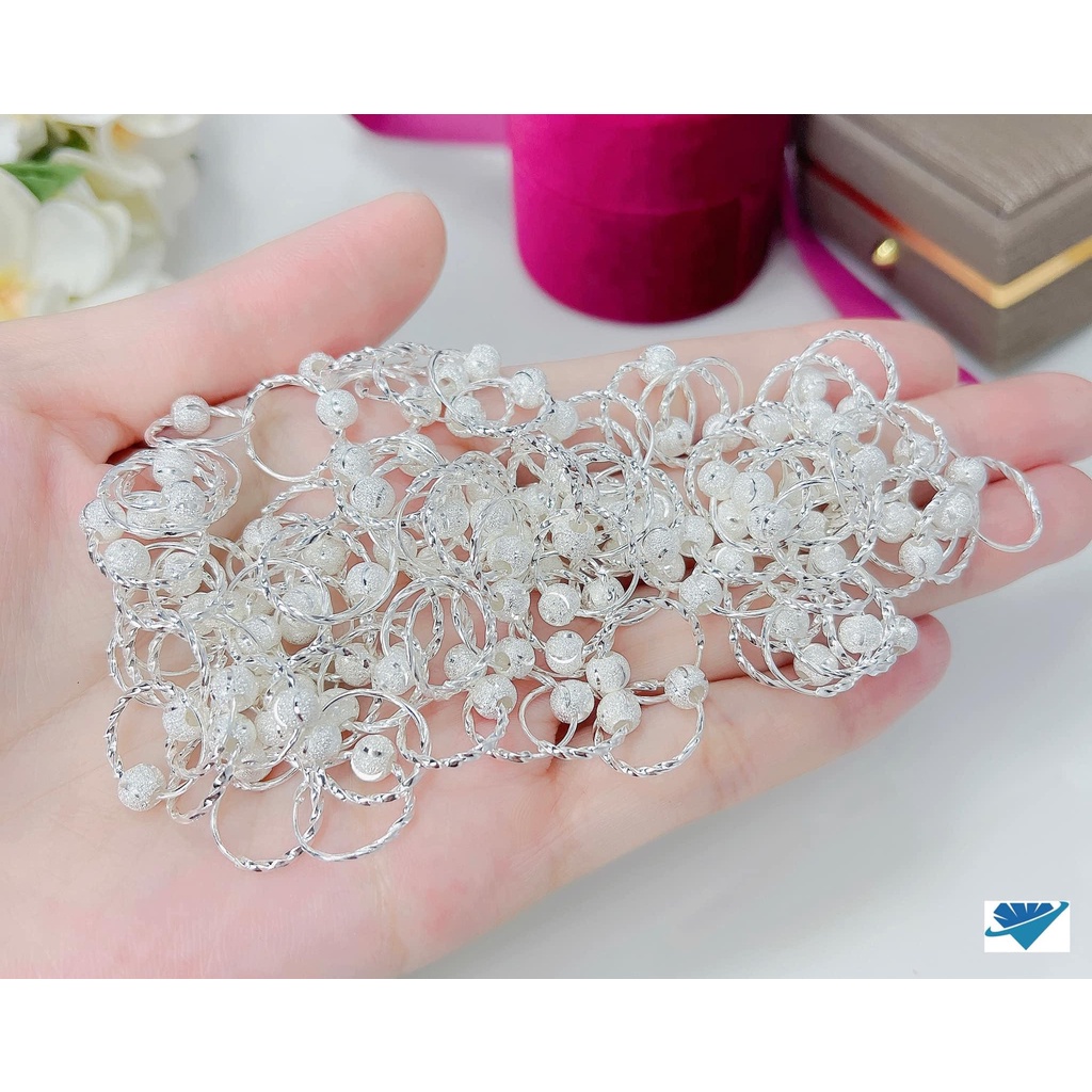 Bông tai bạc , bông tai bi cát Bạc_Ngọc Anh