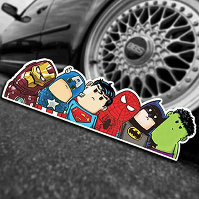 Sticker Dán Trang Trí Xe Hơi Hình Avenger Độc Đáo