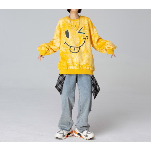 Sweater Vàng loang - ẢNH THẬT