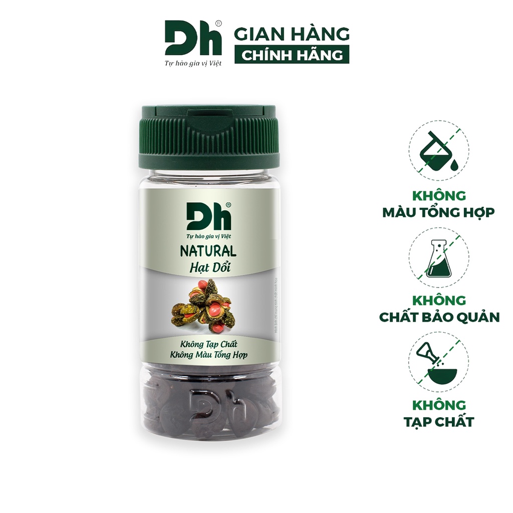 Hạt dổi khô nguyên chất Natural DH Foods chế biến thực phẩm 30gr