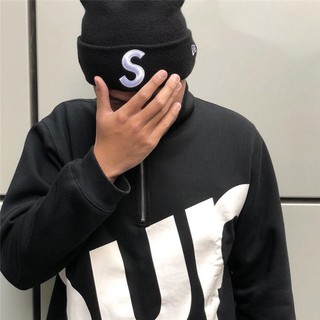 (Ảnh thật) Mũ len Sup. New Era S Logo Beanie