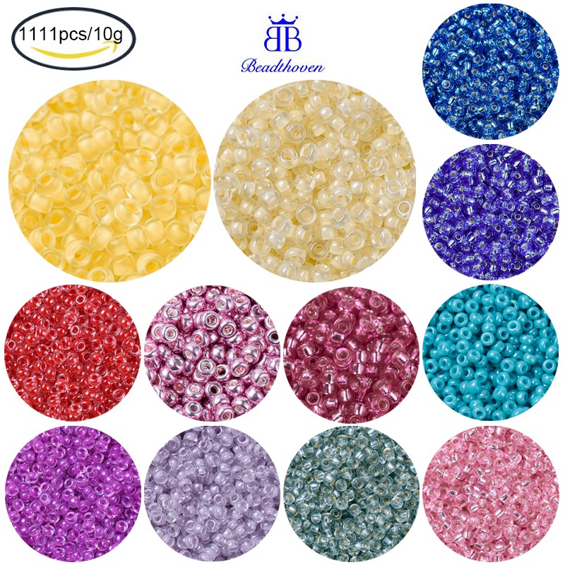 11111 hạt trong suốt làm vòng phong cách nhật bản bằng AB 2x1.3 mm lỗ 0.8 mm 10g