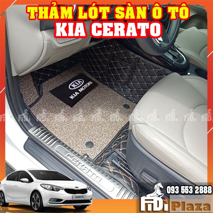 Thảm Lót Sàn Ô Tô 5D 6D Xe Kia Cerato- Thảm Trải sàn Ô TÔ Không Mùi - Không Thấm Nước – Dễ Vệ Sinh