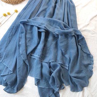 Váy lanh lụa retro cotton mềm VAY51-VAY19 (Song An Eco)