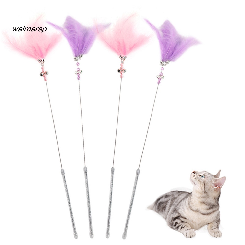 Gậy Trêu Mèo Đính Hạt / Lông Vũ / Chuông Vui Nhộn Độc Đáo