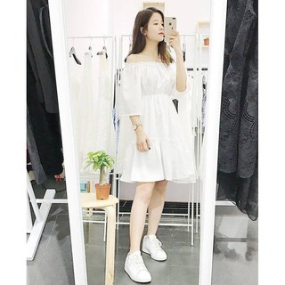 Váy Trễ Vai Bánh Bèo