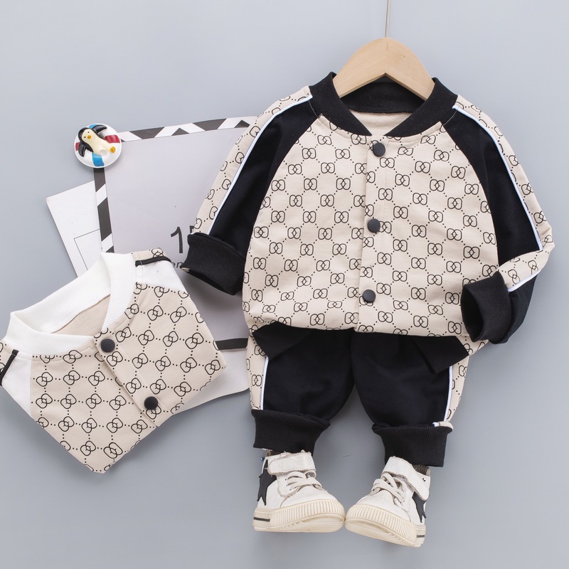 Set Đồ Thể Thao 2 Món Có Áo Hoodie In Chữ Thời Trang Mùa Thu Xinh Xắn Dành Cho Bé