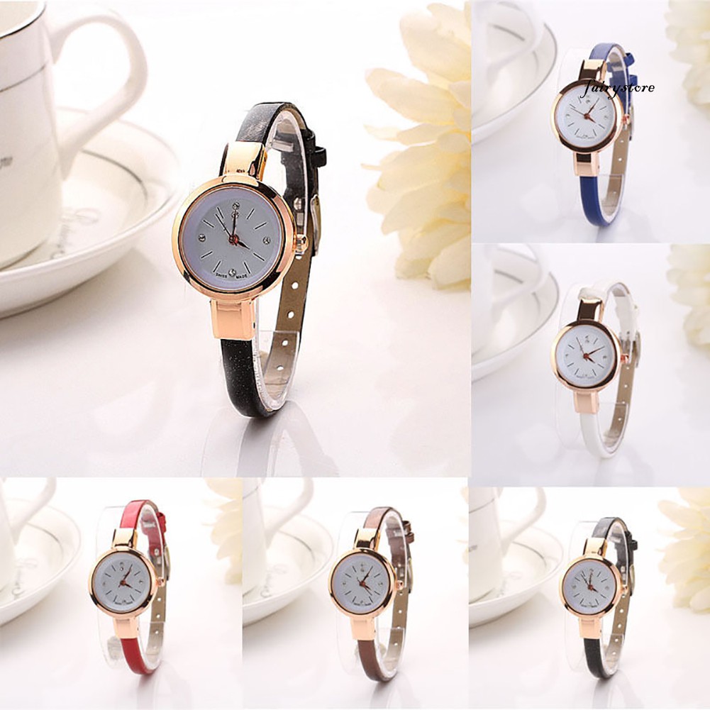 Đồng Hồ Nữ Dây Giả Da Siêu Mỏng