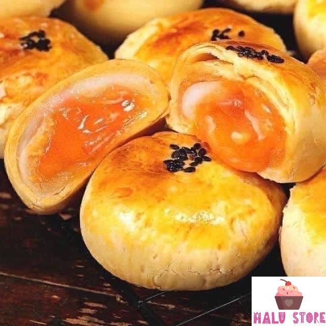 [ Combo 1KG ] Bánh Liu pía khay trứng chảy Egg Yolk Puff siêu hot