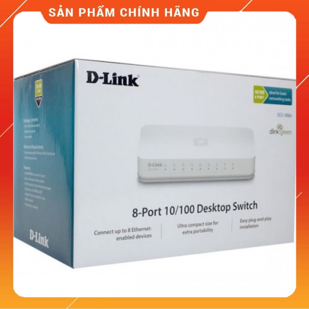 Switch D-Link 8 Port DES-1008C 10/100Mb