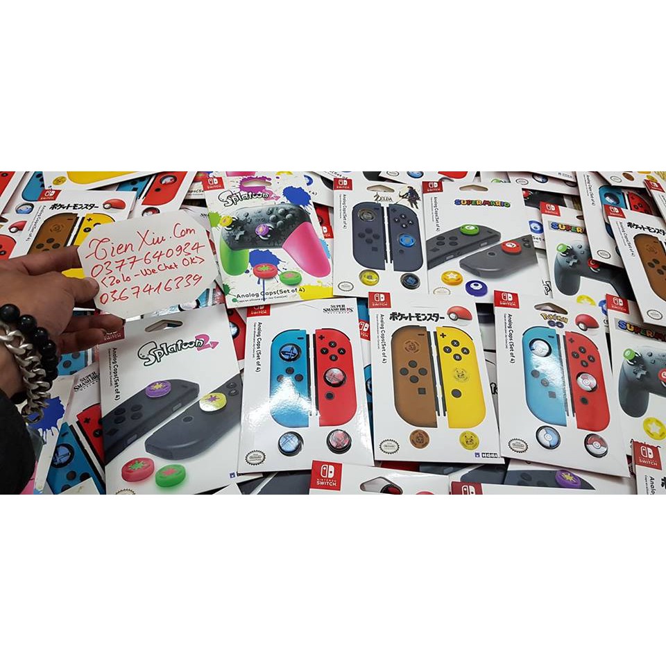 núm bọc nintendo switch Bọc Họa Tiết Cho Analog Joy Con Nintendo Switch, Nintendo Switch Lite | BigBuy360 - bigbuy360.vn