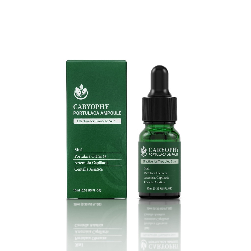 Serum Giảm Mụn Thâm, Se Khít Lỗ Chân Lông CARYOPHY Portulaca Ampoule 10ml