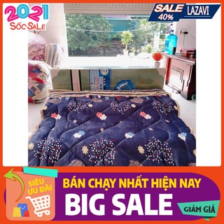 Chăn lông cừu cực dày mẫu mới 2019 mẫu cây xanh
