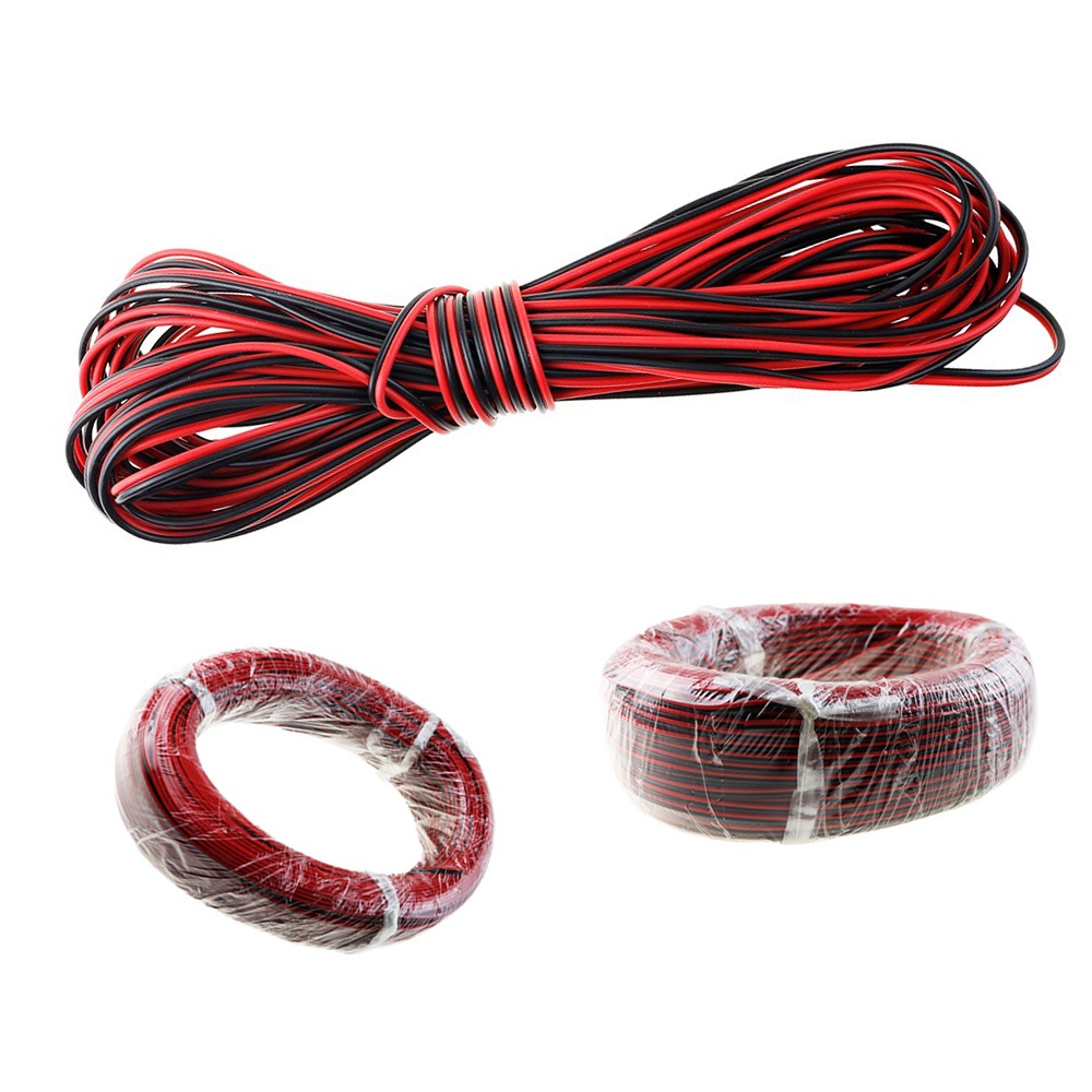 NORMAN Electronic cord Connector Wire Cord 5M 10M 20M For Single LED Strip Light 2 Pin Extension Cable 2 Pin PVC Copper 3528 5050 Red Black Colored Extension Cable