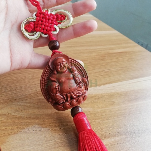 Khánh Treo Xe Ô Tô, Dây Treo Ô Tô Hình Tượng Phật, Chất Liệu Gỗ Cao Cấp Chạm Khắc Tinh Xảo