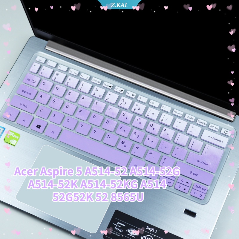 Miếng Dán Bảo Vệ Bàn Phím Bằng Silicon Cho 14" Acer Aspire 5 A514-52 A514-52G A514-52K A514-52KG A514 52G52K ​​Vỏ Bọc Bàn Phím Laptop 52 8565U Chống Bụi