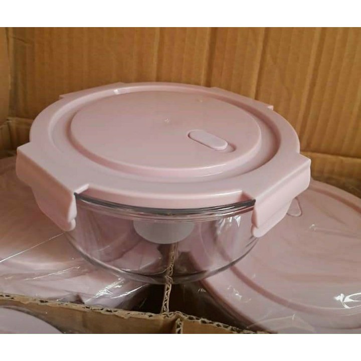 GIÁ SỐC COMBO 3 THỐ THỦY TINH TRÒN 400ML TẶNG KÈM TÚI GIỮ NHIỆT
