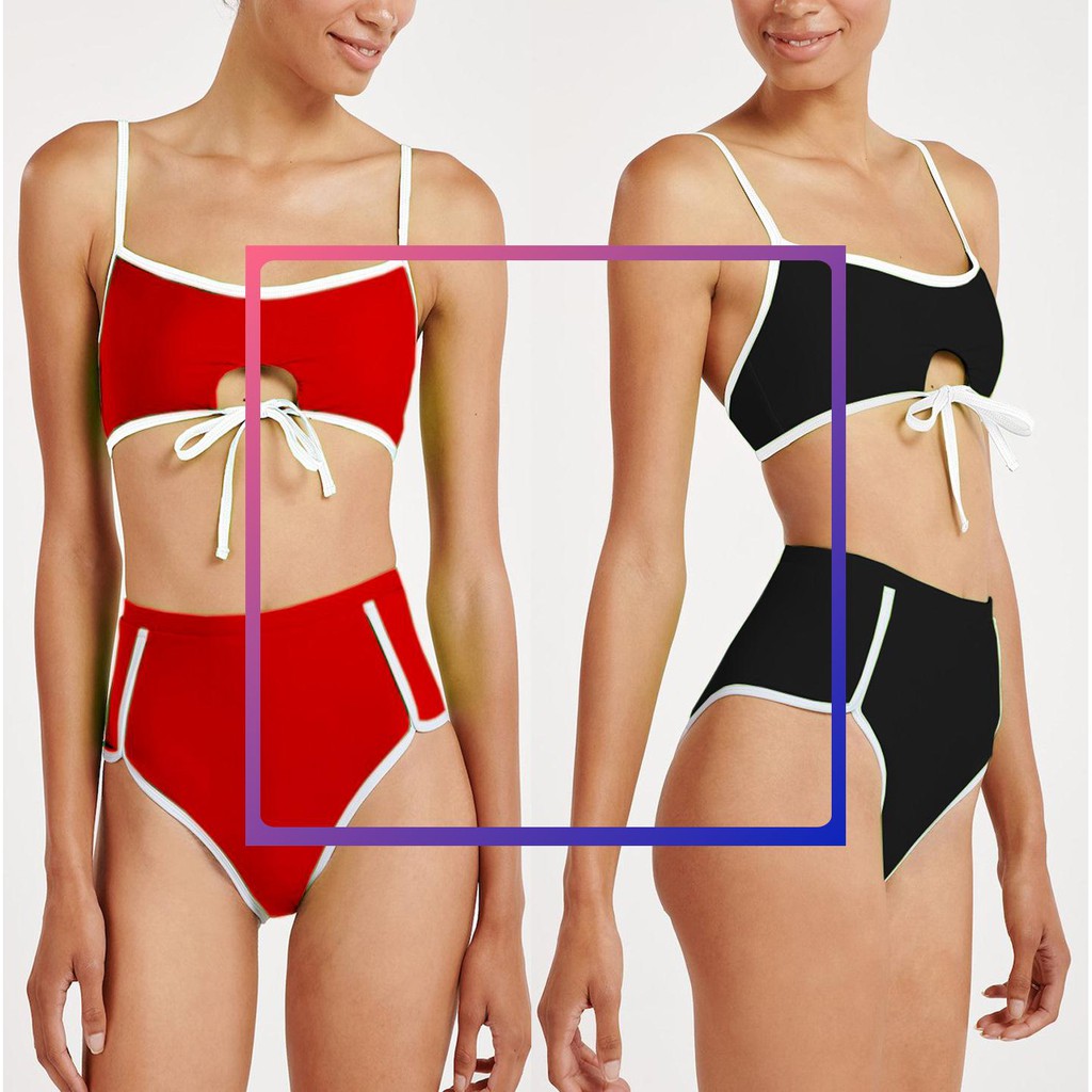 Bộ Đồ Bơi Hai Mảnh Lưng Cao Xinh Xắn Dành Cho Nữ 19 C 376