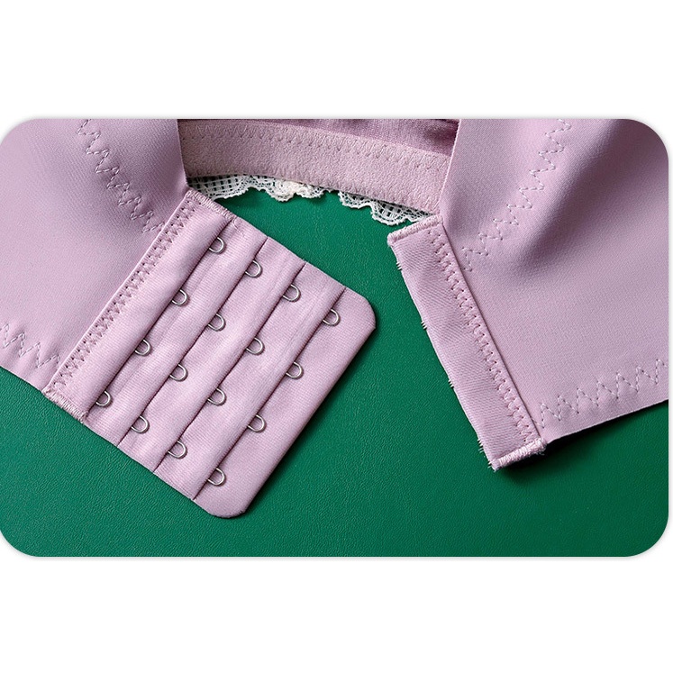 Plus Áo Lót Nâng Ngực Không Gọng Phối Ren Mỏng Nâng Ngực Size Lớn Phong Cách Thái Lan