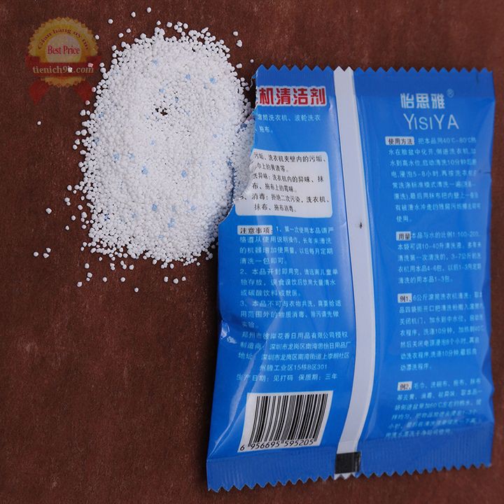 Bột tẩy vệ sinh lồng máy giặt cửa ngang và cửa đứng Cô Đặc gấp 3 - 50g Womu