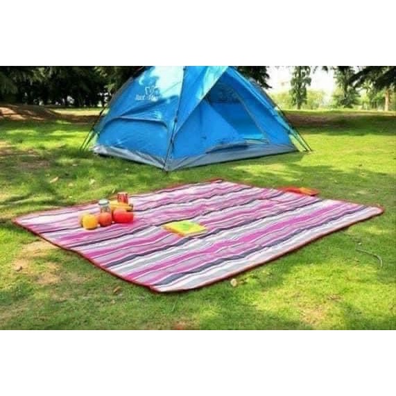 Thảm dã ngoại du lịch đi biển, bạt trải picnic cắm trại đi phượt kết hợp tập yoga gấp gọn chống thấm nước